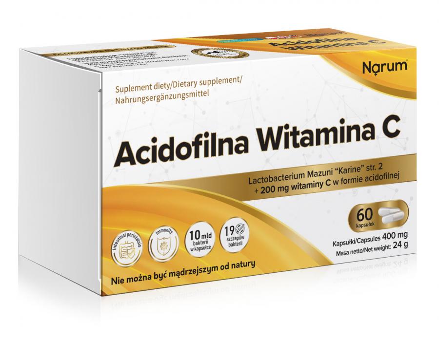 Acidofilna Witamina C 400 mg-60 kapsułek